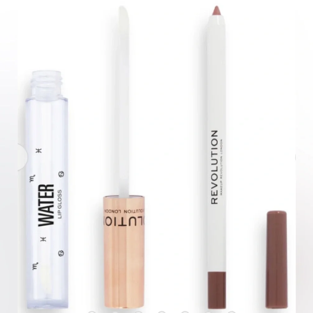 Revolution London “Fantasy Water Lip Kit” Lip Gloss & Liner full size